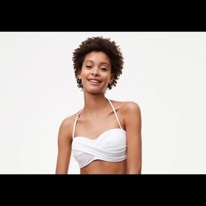 Loft White Bandeau Top